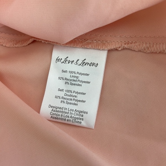 For Love & Lemons Meredith Embroidered Strappy Lace Puff Sleeve Mini Dress - Picture 7 of 15